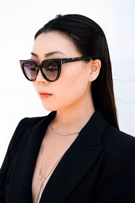 cat eye asian fit sunglasses